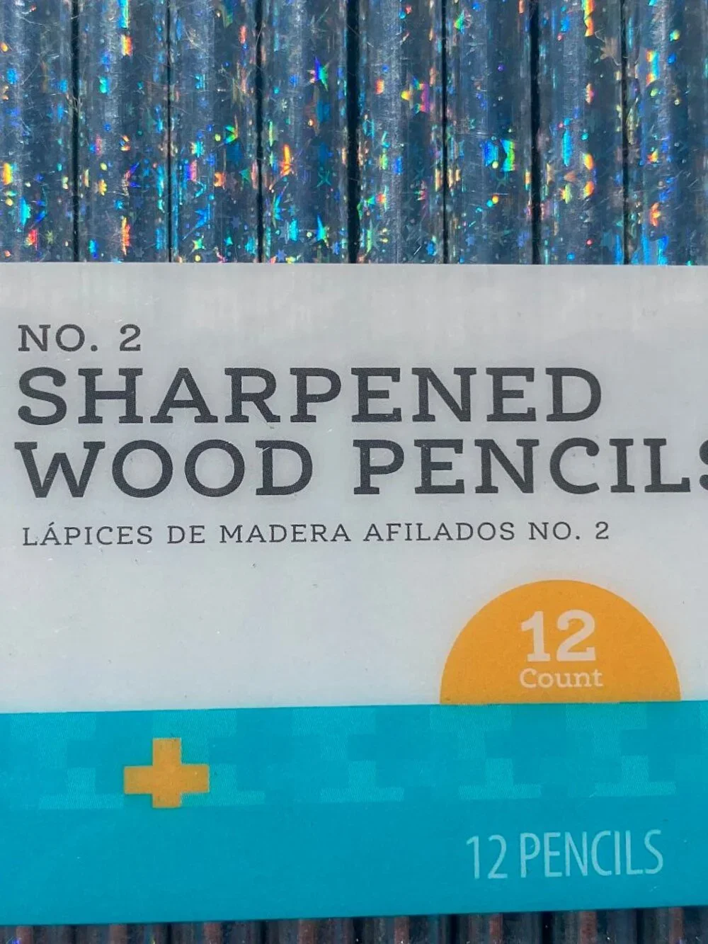 2 pack-12 count each-PenGear- Silver Sparkle Rainbow Pencils-Sharpened-NEW! - Picture 3 of 8